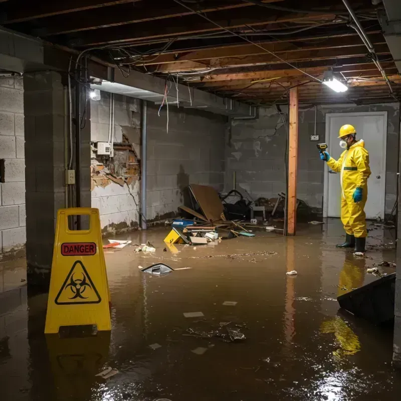 Flooded Basement Electrical Hazard in Yarmouth, ME Property